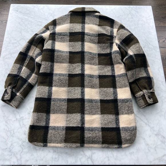 NWT Madewell Belrose Shirt-Jacket in Maran Plaid Size XS - Picture 6 of 16